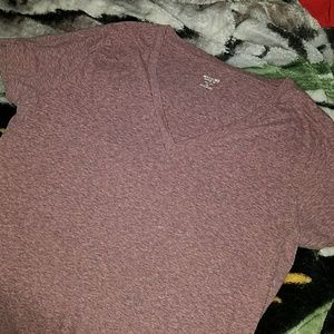 Dark pink v-neck tee